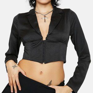 Fashion Nova satiny Corset Blazer szL